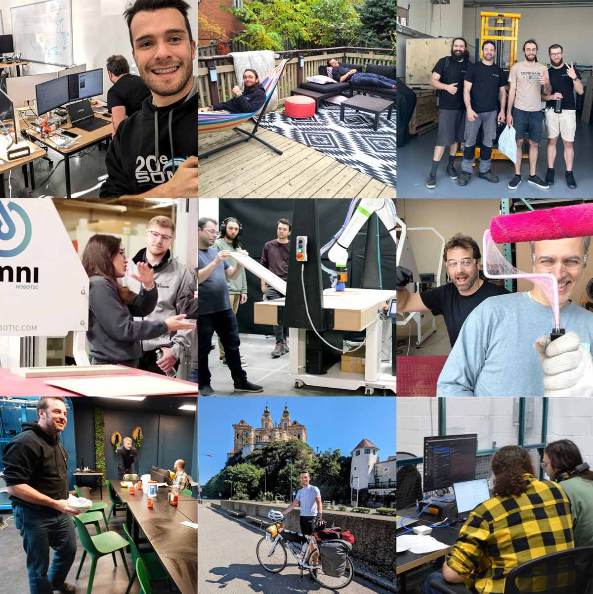 Omnirobotic group photo: Omnirobotic was named one of the best startup employers in Canada by Forbes and Statista!