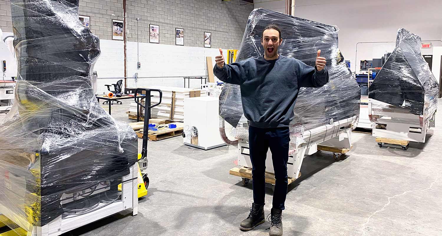 Olivier celebrates the PSA-80 PRO’s completion