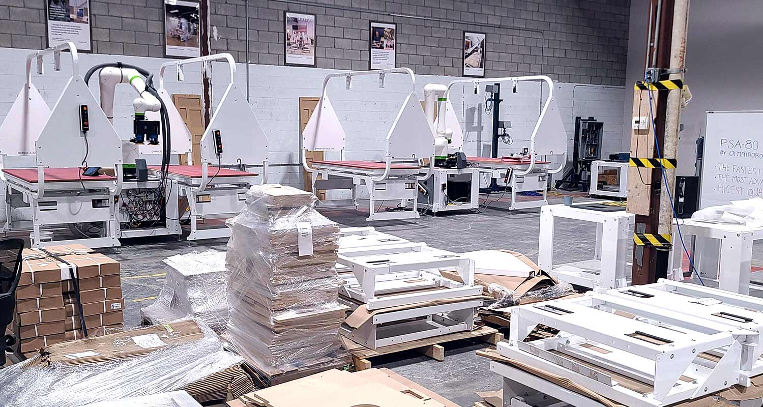 Door palettes arrive from customers, gearing up for another successful demo session.