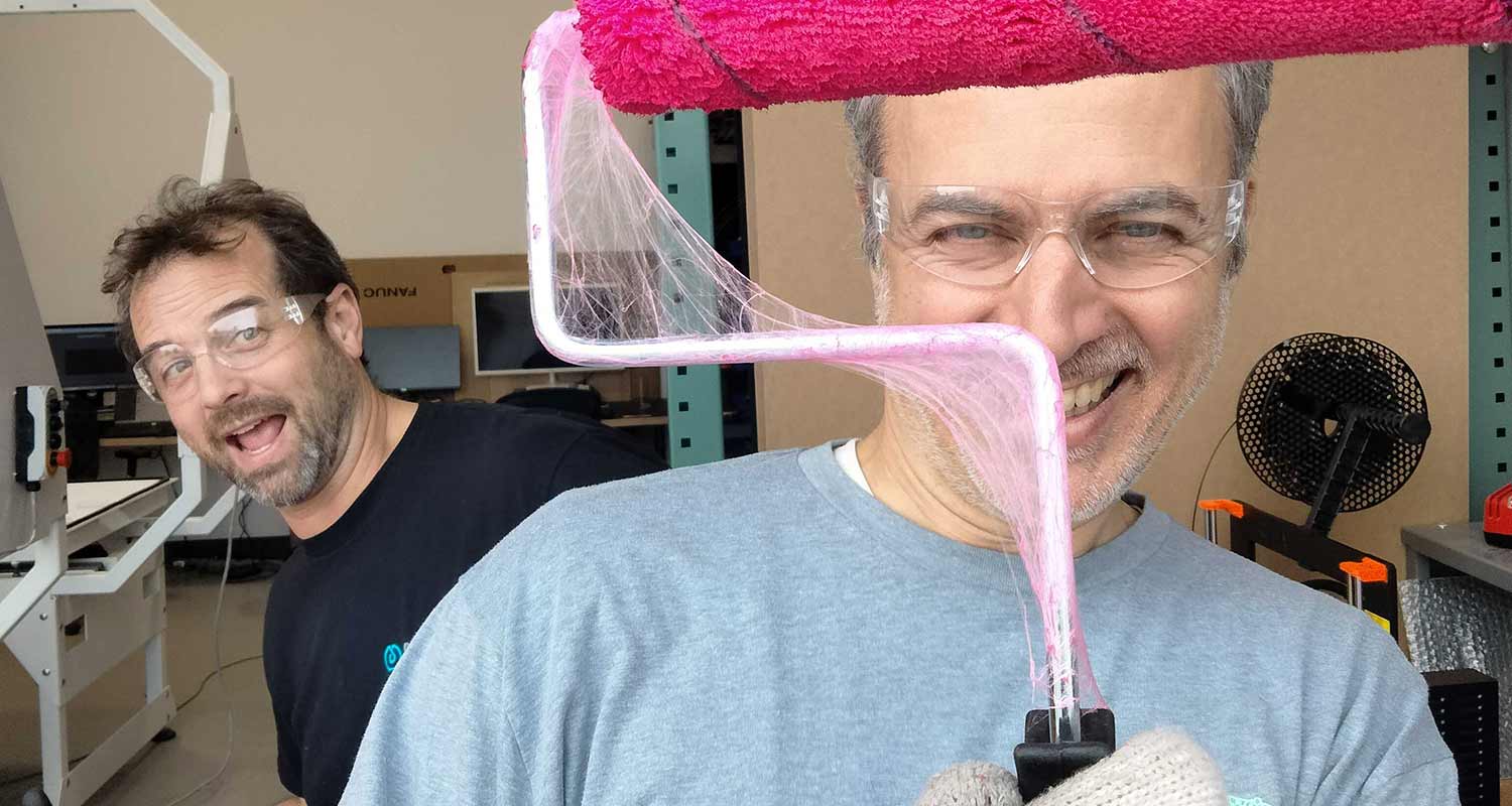 François and Jean-François having fun while working together.