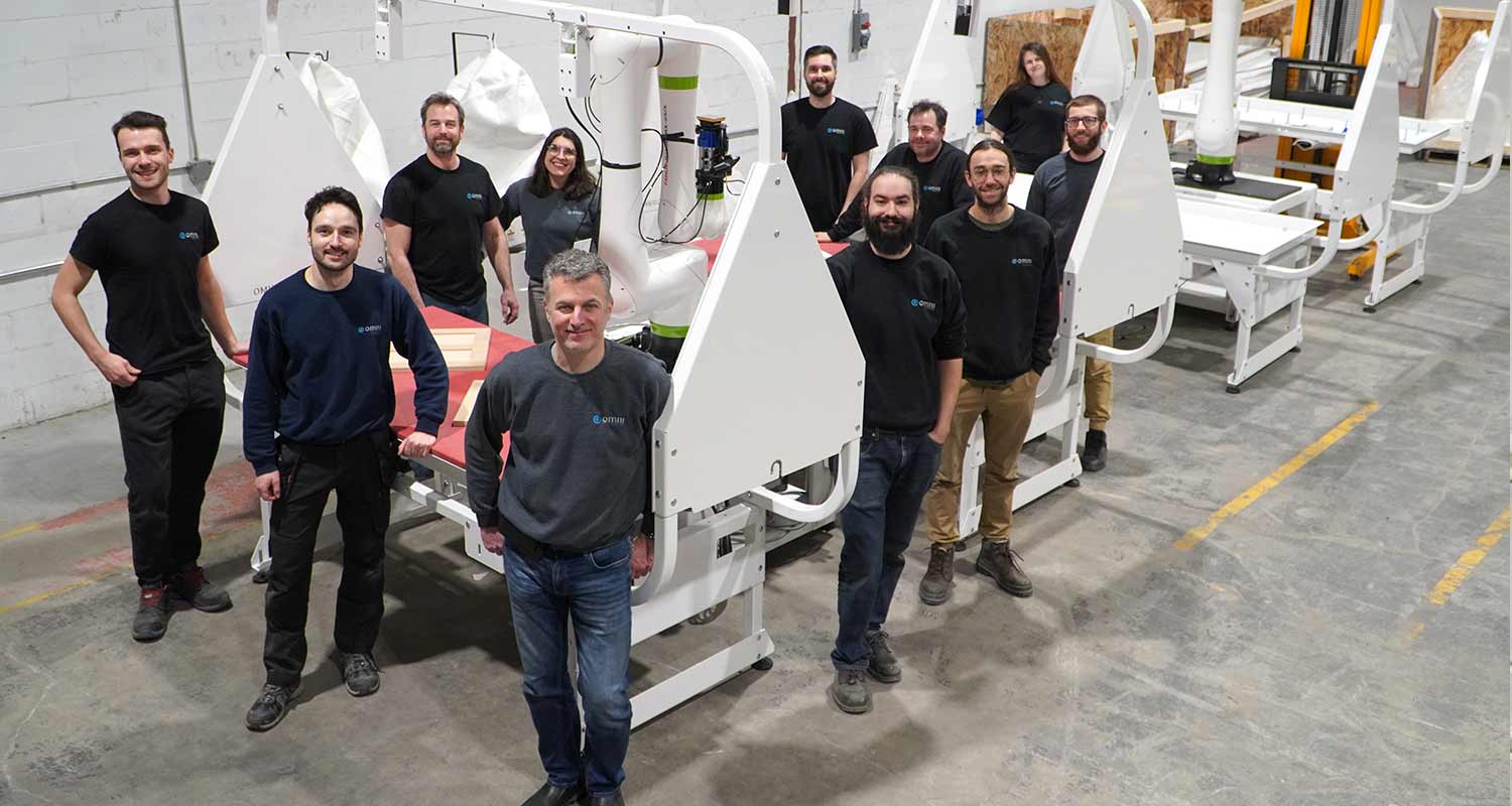 Omnirobotic group photo: Omnirobotic was named one of the best startup employers in Canada by Forbes and Statista!